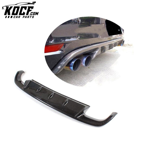 Carbon Custom lip spoiler Rear Bumper Diffuser for VW Golf 6 MK6 GTI