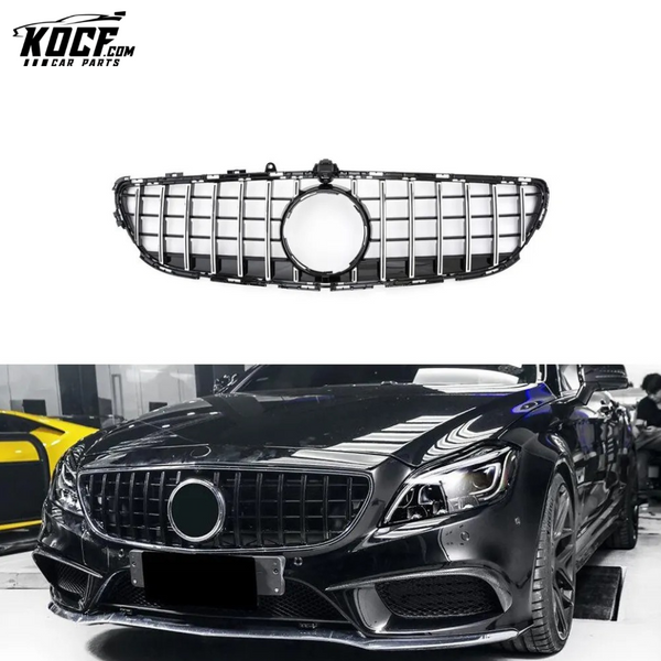 Glossy Black W218 GT Grill Grille for Mercedes Benz W218 CLS400 CLS500 CLS550 Sport Sedan 4-Door 15-17