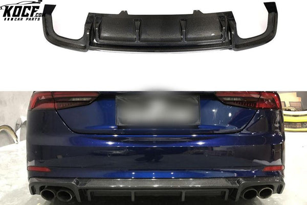 S5 Carbon Fiber Rear Bumper Diffuser Lip for Audi S5 B9 A5 SLINE 2017-2019