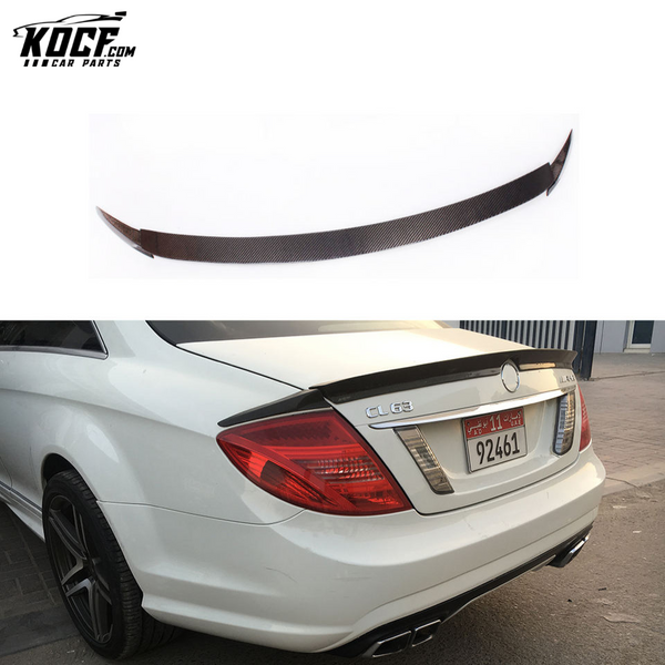 Carbon Fiber W216 CL63 Trunk Spoiler for Mercedes Benz CL500 CL550 CL600 CL65 AMG 09-12