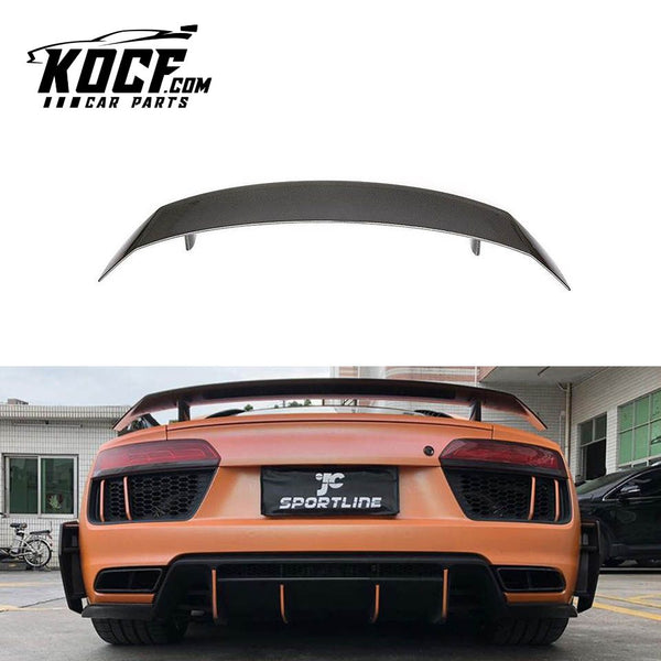 2018 GT Style Carbon Fiber R8 Spoiler Wing for Audi R8 V10 Coupe Gen 2