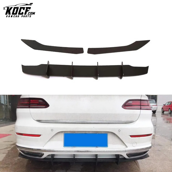 Glossy Black ABS Rear Diffuser for Volkswagen VW Arteon 2019 2020