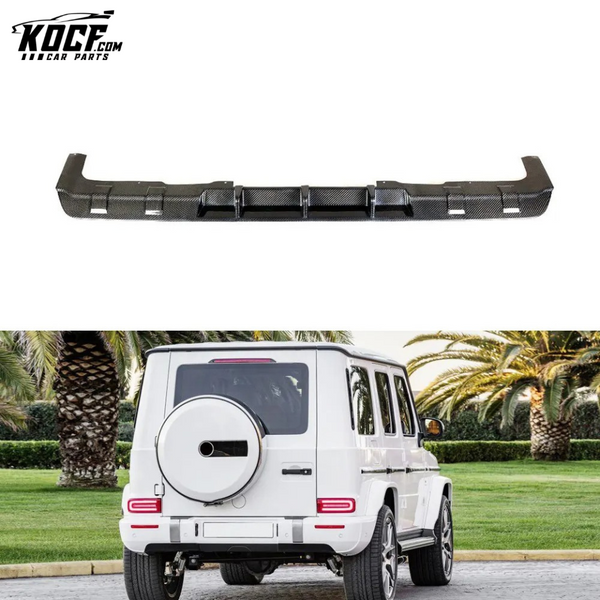 Carbon Fiber W463 G63 Rear Bumper Lip for Mercedes Benz G500 G550 G55 G63 AMG 2018 2019