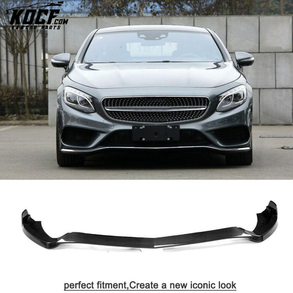 S500 S550 Carbon Fiber Front Splitter Lip for Mercedes S Class C217 Sport Coupe 14-18