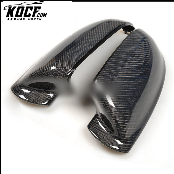 1:1 Replacement Carbon Fiber Door Rearview Mirror Covers Cap for Audi A8 D4 16-17