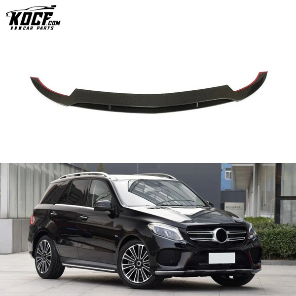 Carbon Fiber W166 Sport Front Spoiler Lip for Mercedes Benz GLE350 GLE400 GLE550 GLE43 AMG 2016- 2019