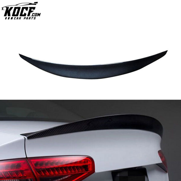 Customized Carbon Fiber S4 Car Ducktail Spoiler for Audi A4 B8.5 SLINE S4 Sedan 13-16