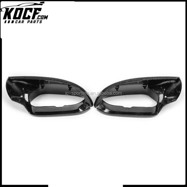 Auto Carbon Fiber Wing Rearview Mirror Caps for Audi A6 C7 S6