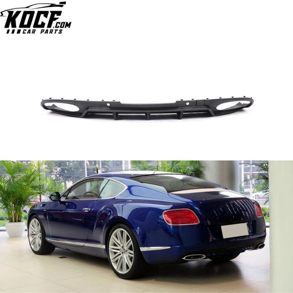 Carbon Fiber Car Rear Diffuser Lip for Bentley Continental GT V8 Coupe 2-Door 2012-2016