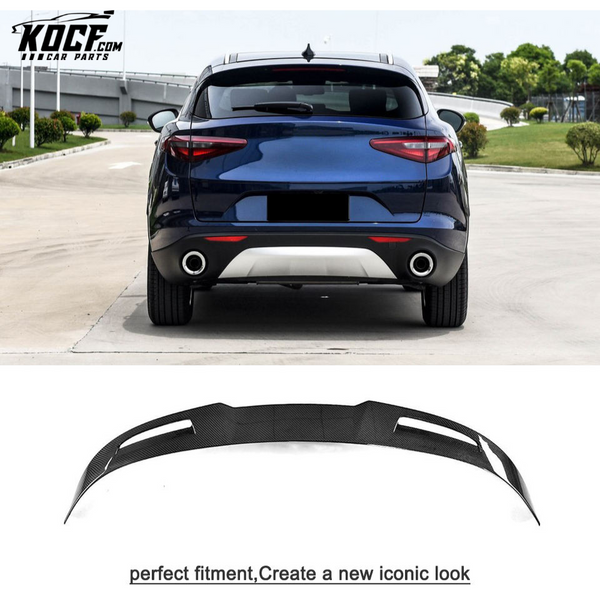 Carbon Fiber Roof Spoiler for Alfa Romeo Stelvio 2017-2018