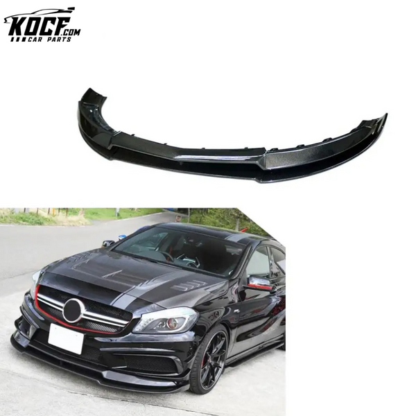 Modify Luxury A Class Carbon Fiber Front Bumper Lip for Mercedes Benz W176 A200 A180 Sport Bumper