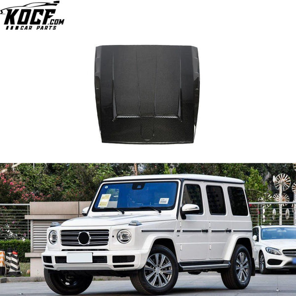 W464 G63 Car Bonnet Carbon Fiber Hood Vents for Mercedes Benz G500 G550 G63 AMG 2019