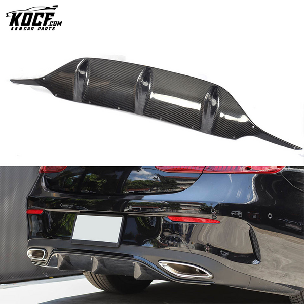 Carbon Fiber C238 Sport Rear Bumper Diffuser for Mercedes E200 E400 E500 17-18 E-CLASS Coupe 2-Door