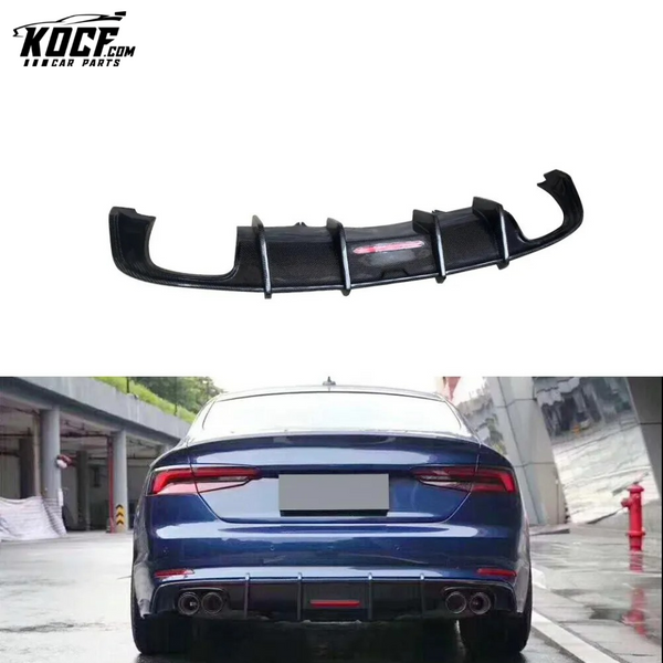 Carbon Fiber Facelift S5 Rear Valance Lip for Audi S5 B9 A5 SLINE 2017 2018 2019