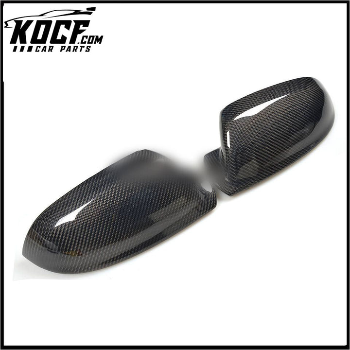 1:1 Replacement Carbon Fiber Door Rearview Mirror Covers Cap for Audi A8 D4 16-17