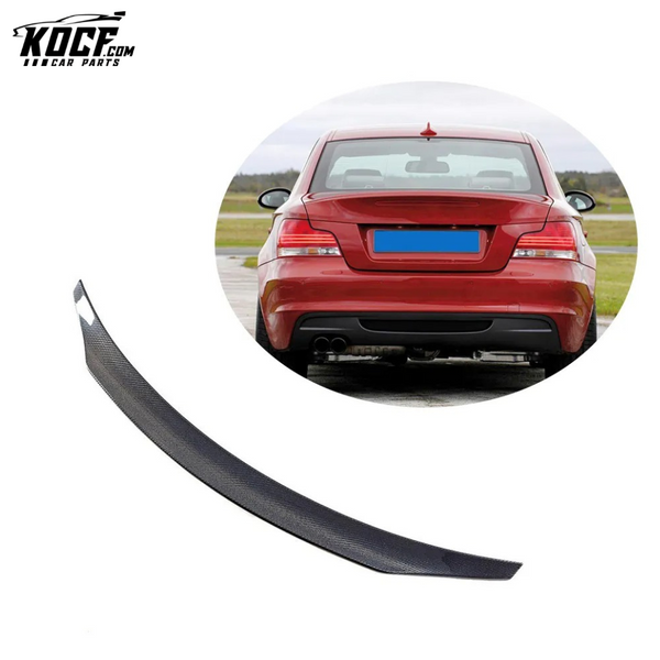 Carbon Fiber E82 1M Rear Spoiler for BMW 120i 125i 128i 135i 1 Series M Sport Coupe 2-Door 07-12