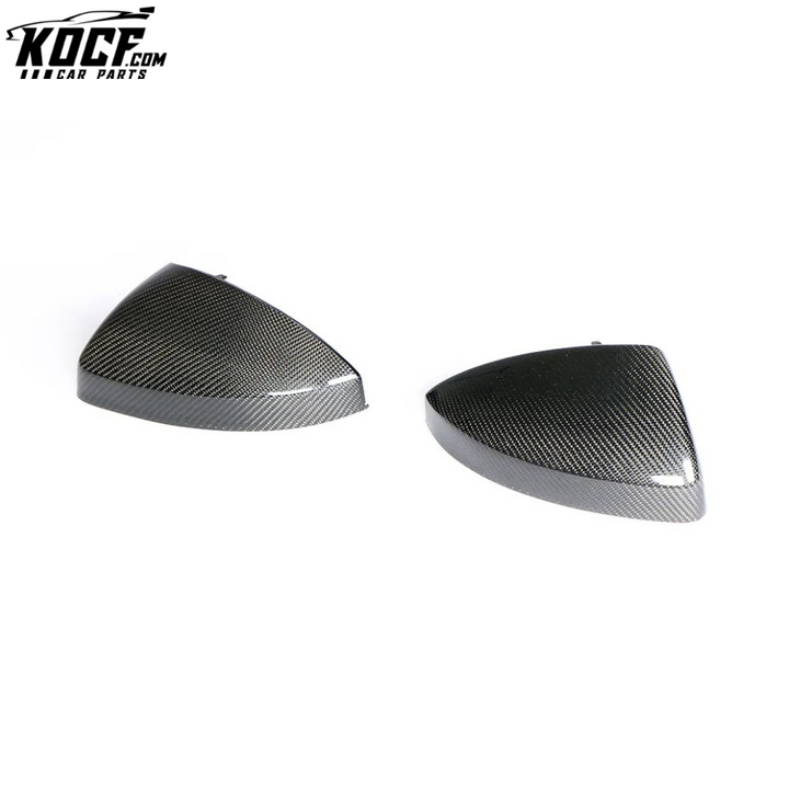 TT Carbon Fiber Mirror Covers for Audi TT 8S MK3 TTS TTRS TT SLINE 2-Door 15-19 with side lane assist hole