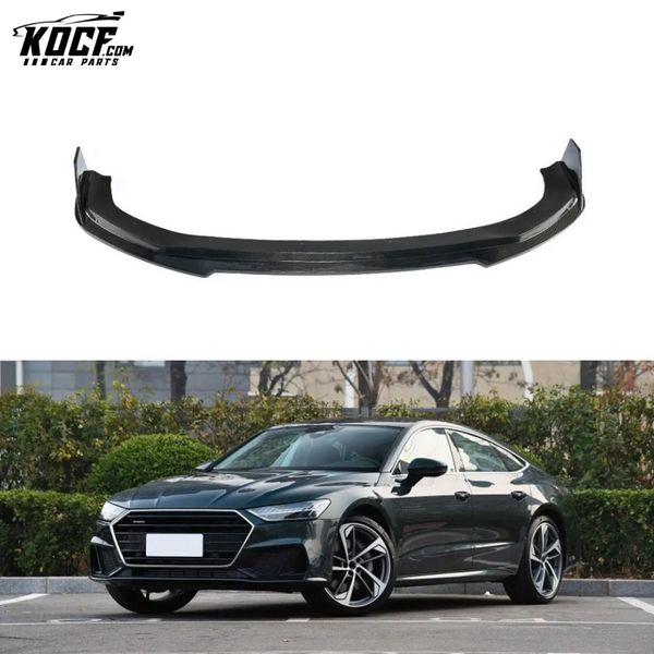 Carbon Fiber S7 Front Splitter Lip for Audi S7 A7 SLINE Type 4K8 Sportback 2019