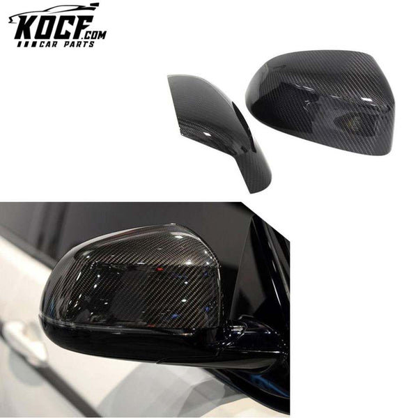 Carbon Fiber Rear Side Mirror Cover For BMW X3 F25 X4 F26 X5 F15 X6 F16 2014 - 2017