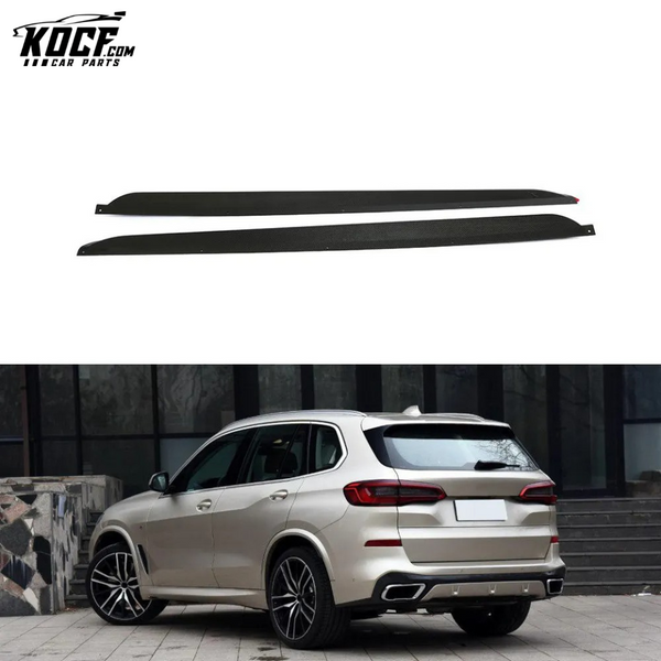 Carbon Fiber X5 G05 Side Skirts Extension for BMW X5 G05 M Sport 2019 P Style