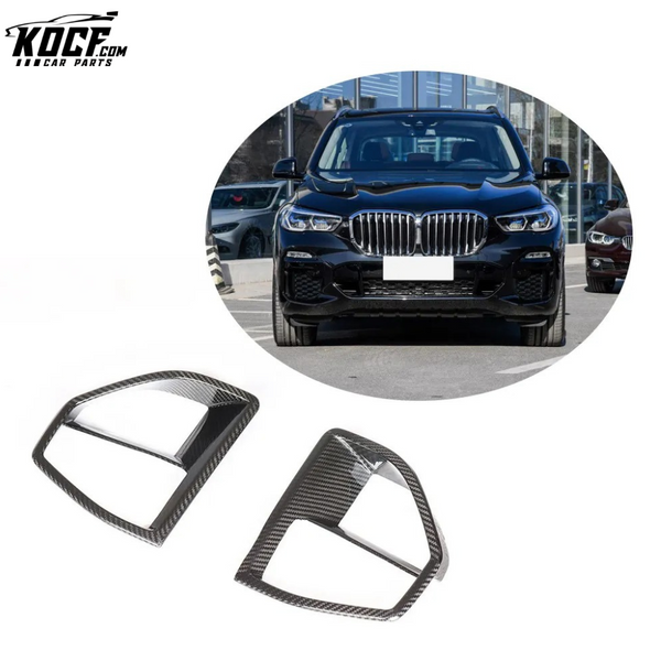 P Style Autoclave Dry Carbon Fiber X5 G05 Front Bumper Air Vents for BMW X5 M Sport 2019-2020