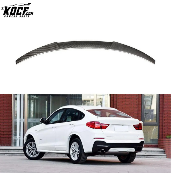 M4 Style Carbon Fiber X4 Ducktail Wing Spoiler for BMW X4 F26 SUV xDrive28i xDrive35i 14-17