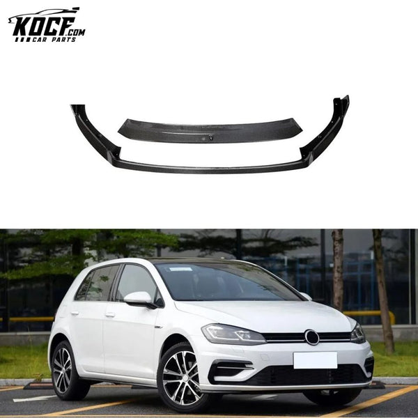 Carbon Fiber MK7.5 R Front Lip Splitter for Volkswagen GOLF R 7.5 R-LINE 2017-2019