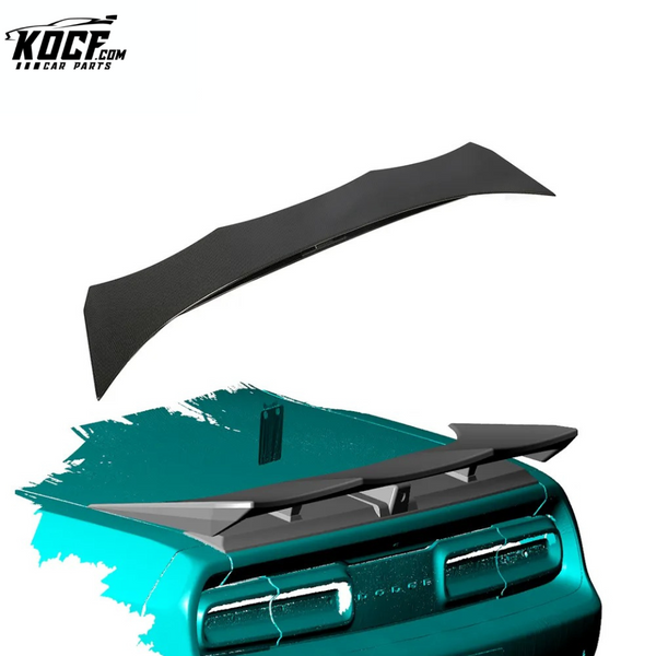 Carbon Fiber Rear Trunk Spoiler for Dodge Challenger SRT Hellcat Coupe 2-Door 15-18