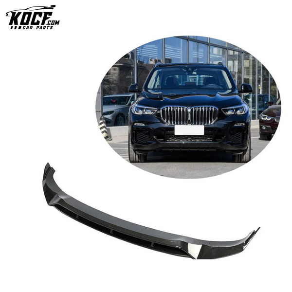 Carbon Fiber X5 Front Bumper Lip Spoiler for BMW X5 xDrive40i/50i M Sport Utility 4-Door 2019-2020