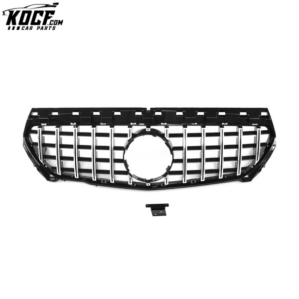 GT Style Silver CLA250 Diamond Front Grille for Mercedes Benz C117 13-16