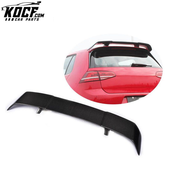 RZ Style Carbon Fiber MK7 Wing Spoiler for Volkswagen VW GOLF VII 7 GTI 2014