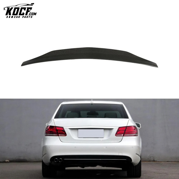 Carbon Fiber W212 Ducktail Spoiler for Mercedes Benz E200 E350 E400 E500 E63 AMG 10-15