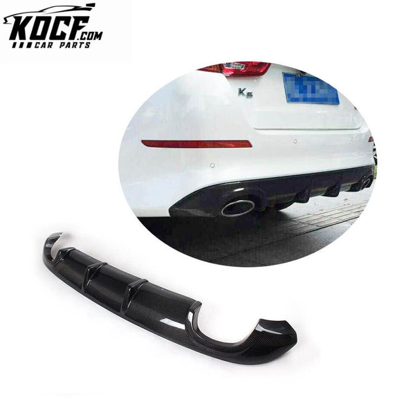 Carbon Fiber Material K5 Car Rear Diffuser for Kia Fit 2013UP K5 Normal Bumper