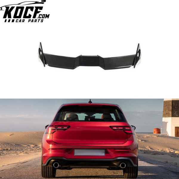 Pure Carbon Fiber MK8 Hatchback Car Spoiler for VW Golf 8 R GTI Hatchback 4-Door 2021-2022