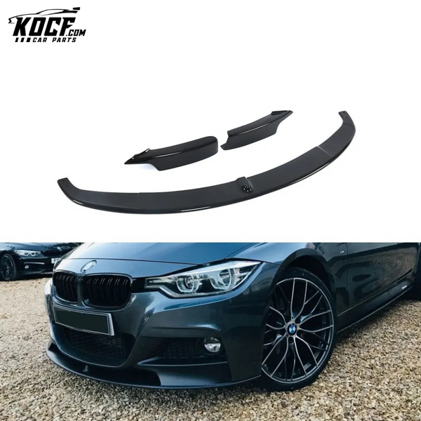 Glossy Black ABS F30 Front Lip Splitters for BMW F31 325i 320i 328i 335i M Sport 12-18