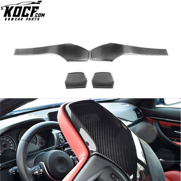 Carbon Fiber F82 M4 Coupe Car Seat Back Cover for BMW F80 M3 Sedan 2014-2019