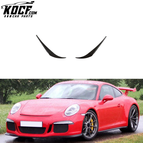 991 GT3 Dry Carbon Front Bumper Fins for Porsche 911 991 GT3 Coupe 2-Door 2014-2016