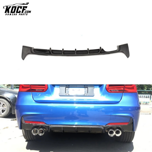 Matte Black PU F30 Rear Diffuser Lip for BMW F31 325i 320i 328i 335i M Sport 12-18