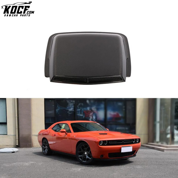 Carbon Fiber Car Engine Hood Vents for Dodge Challenger SXT Plus Coupe 2-Door 15-19