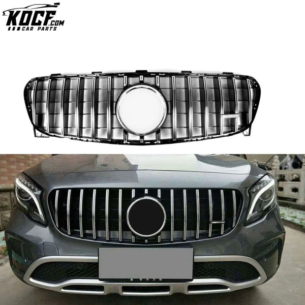 Silver GLA250 GT Car Grill for Mercedes Benz X156 GLA180 GLA200 GLA45 AMG 17-18