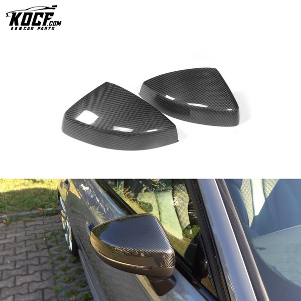 1Pair Replacement S3 Carbon Fibre side view Mirror Covers for Audi A3 8V S3 RS3 with Side Assist Hole