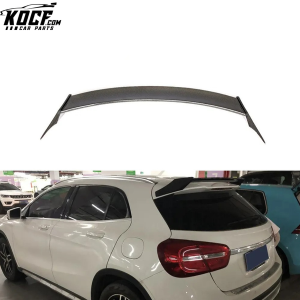 B Style Carbon Fiber GLA45 Roof Spoiler for Mercedes Benz X156 GLA180 GLA200 GLA250 AMG 13-19