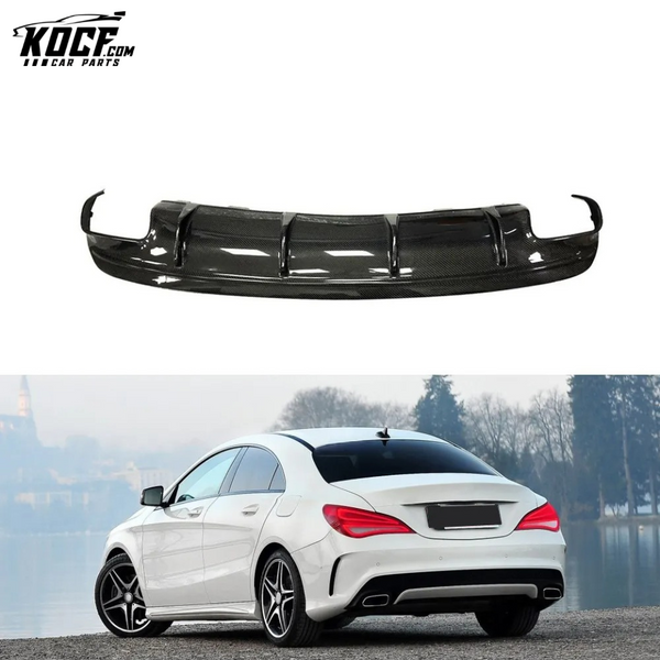 Carbon Fiber CLA250 Rear Bumper Diffuser for Mercedes Benz CLA200 Sport CLA45 AMG 13-15