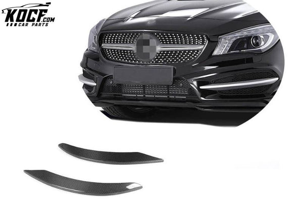 Carbon Fiber CLA 250 Front Bumper Lip Splitter Aprons Trims Fit for Mercedes C117 Cla250 260 Cla45