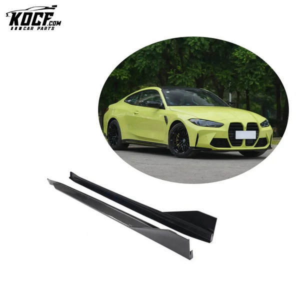 Carbon Fiber G82 Side Skirts Extinsion for BMW 4 Series G82 M4 Coupe 2-Door 2021-2022 P Style