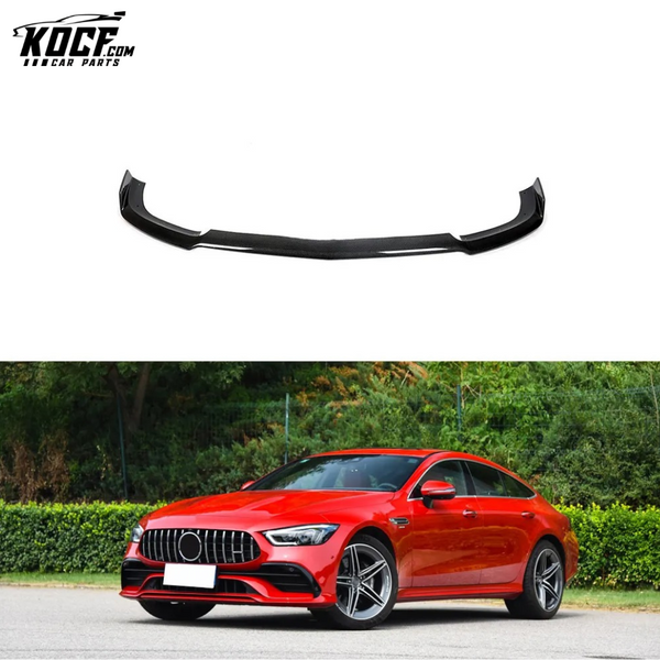 Carbon Fiber X290 Front Lip Spoiler for Mercedes Benz AMG GT 53 GT 43 4-Door Coupe 2019 2020