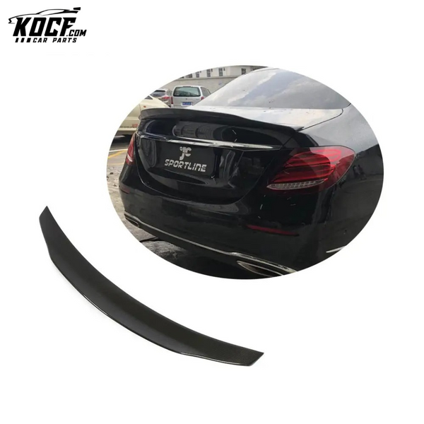 Carbon Fiber W213 Rear Ducktail Spoiler for Mercedes Benz E200 E350 E63 AMG Sedan 16-19 PSM Style