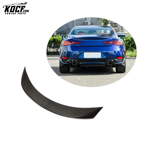 Q60 Carbon Wing Spoiler for Infiniti Q60 Sport Coupe 2-Door 2016-2020