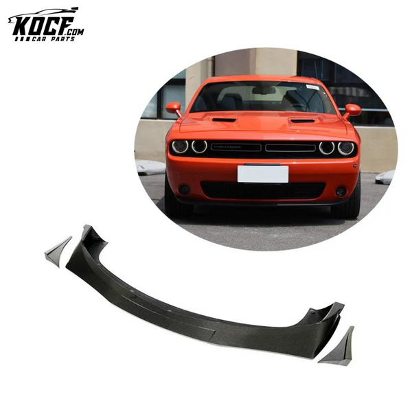 Carbon Fiber Front Lip for Dodge Challenger R/T Plus Coupe 2-Door 2015-2019