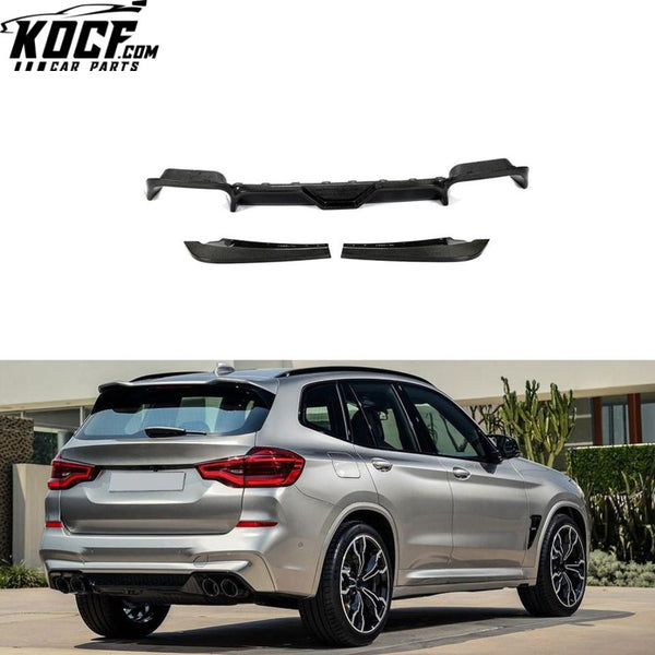 Carbon Fiber X3M Car Bumper Rear Diffuser for BMW F97 X3M 2019-2021